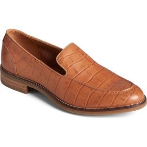 Sperry Fairpoint Loafer in Croc Tan